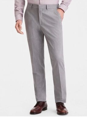 Kenneth Cole Reaction Techni-Cole Modern Flex Suit Separate Pants 36x30 Gray NWT